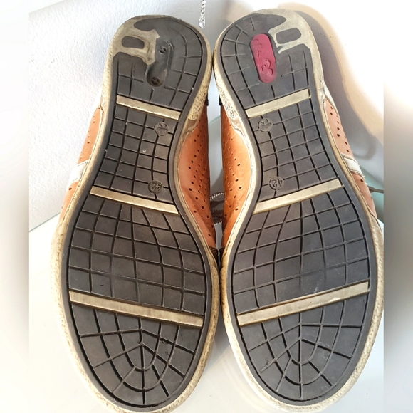 Rieker Casual Leather Lace Up Shoe Tan Brown Beige Men's Size 42 - Picture 6 of 9